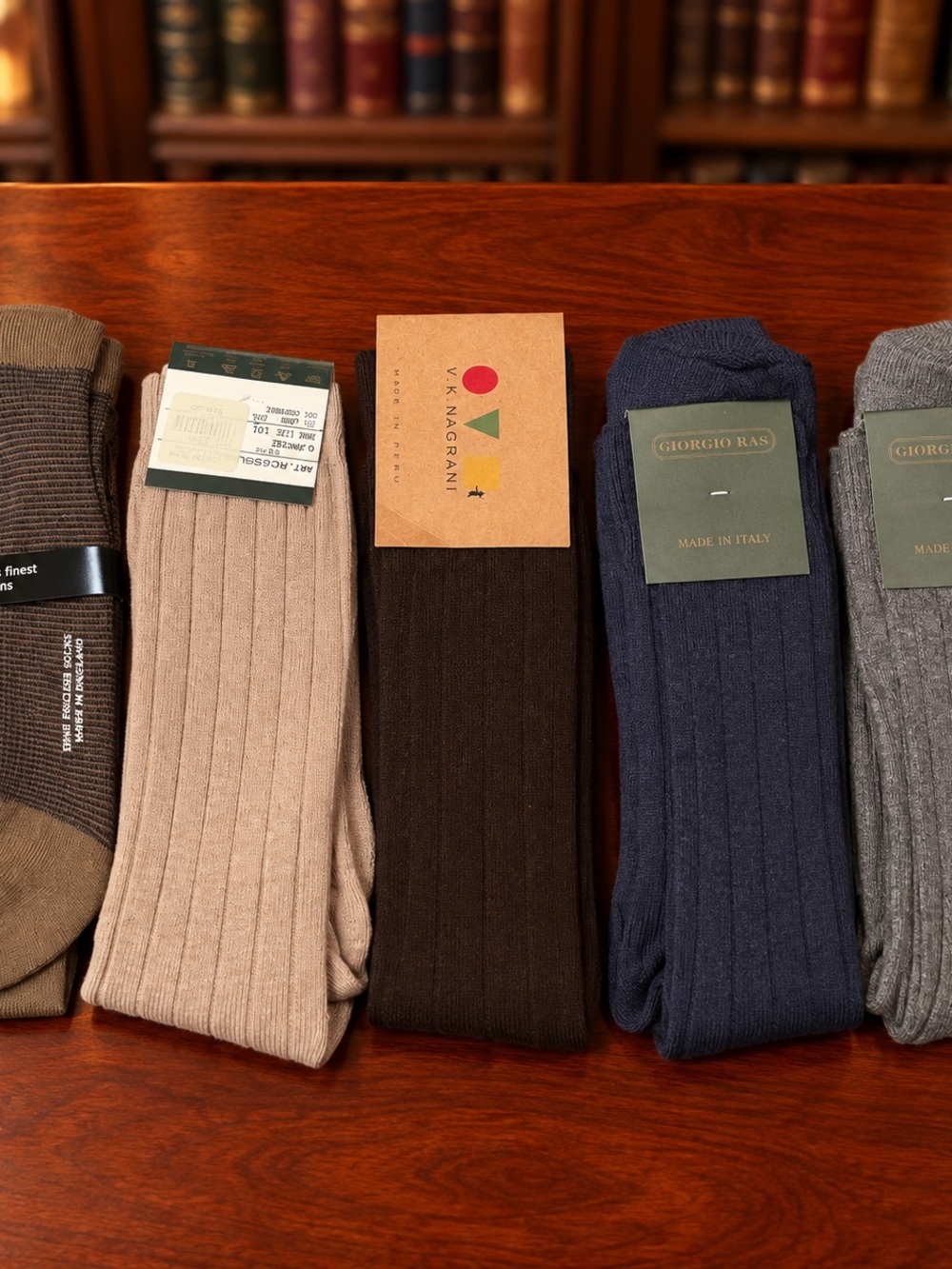 Lot of premium Italian Socks from Pantherella, VK Negroni and Private Label